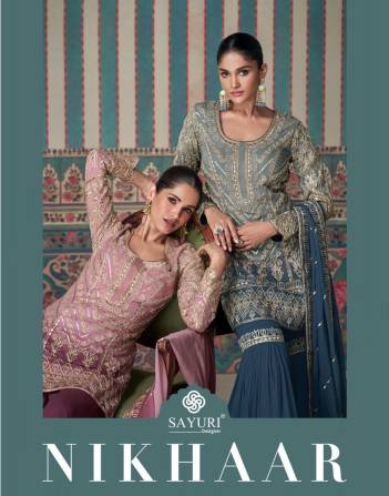 NIKHAAR BY SAYURI DESIGNER GEORGETTE PAKISTANI SALWAR SUIT WHOLESALER IN INDIA
